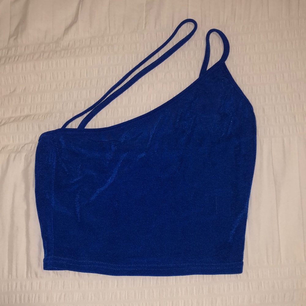 Shein blue sparkly top!
